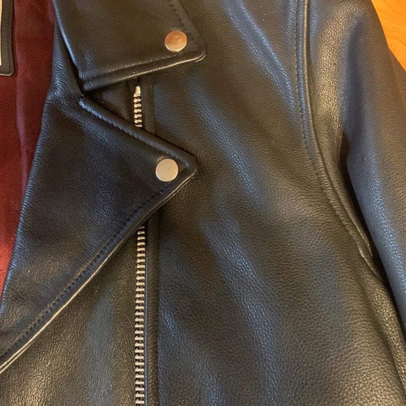 Authentic leather biker jacket. - Picture 2 of 9
